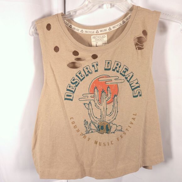 Desert Dreams Country Music Festival Recycle Threads Large Crop Top - Picture 1 of 5